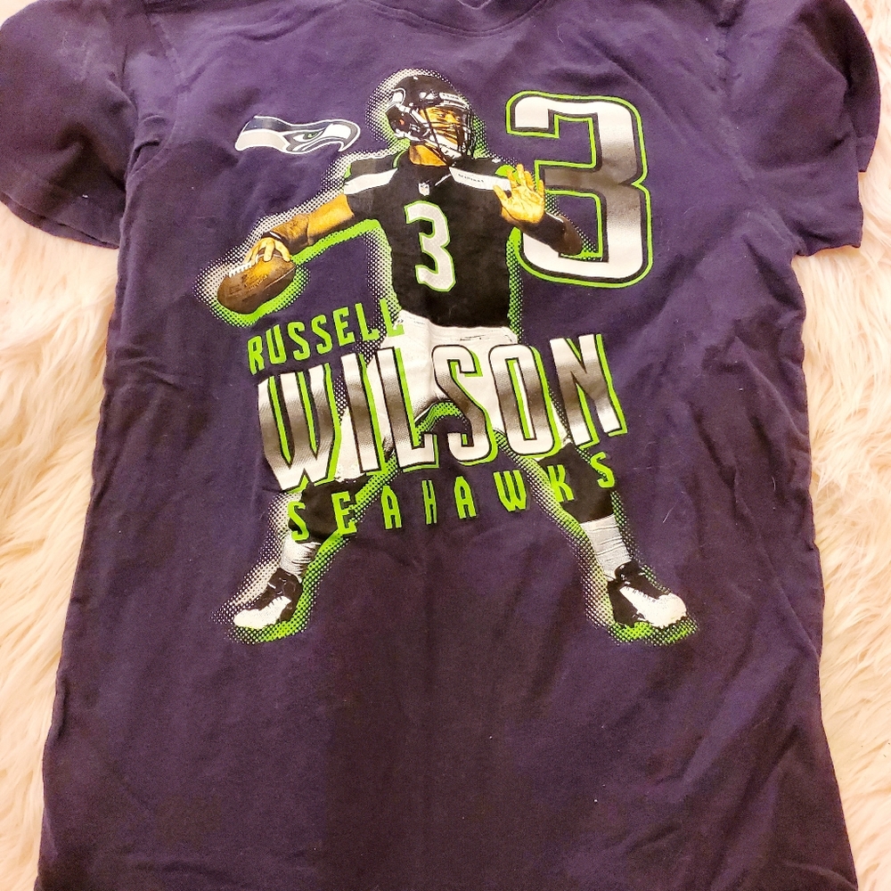 Seahawks Russell Wilson #3 shirt size Large 14/16